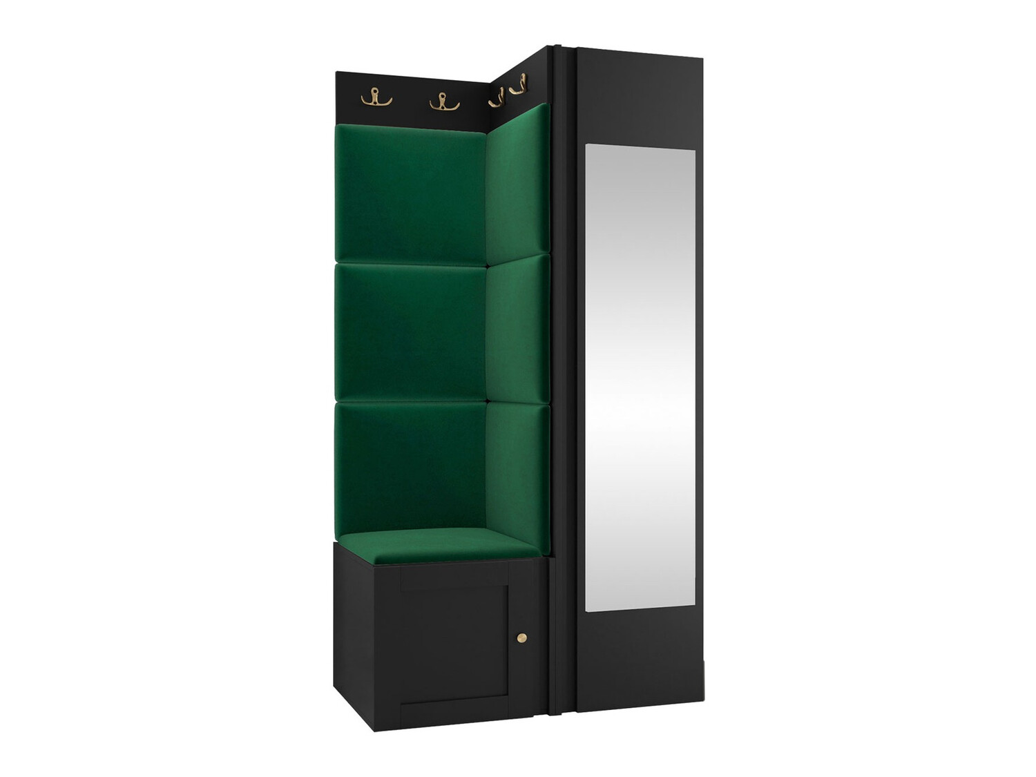 Esikukomplekt Hartford 382 (Must)