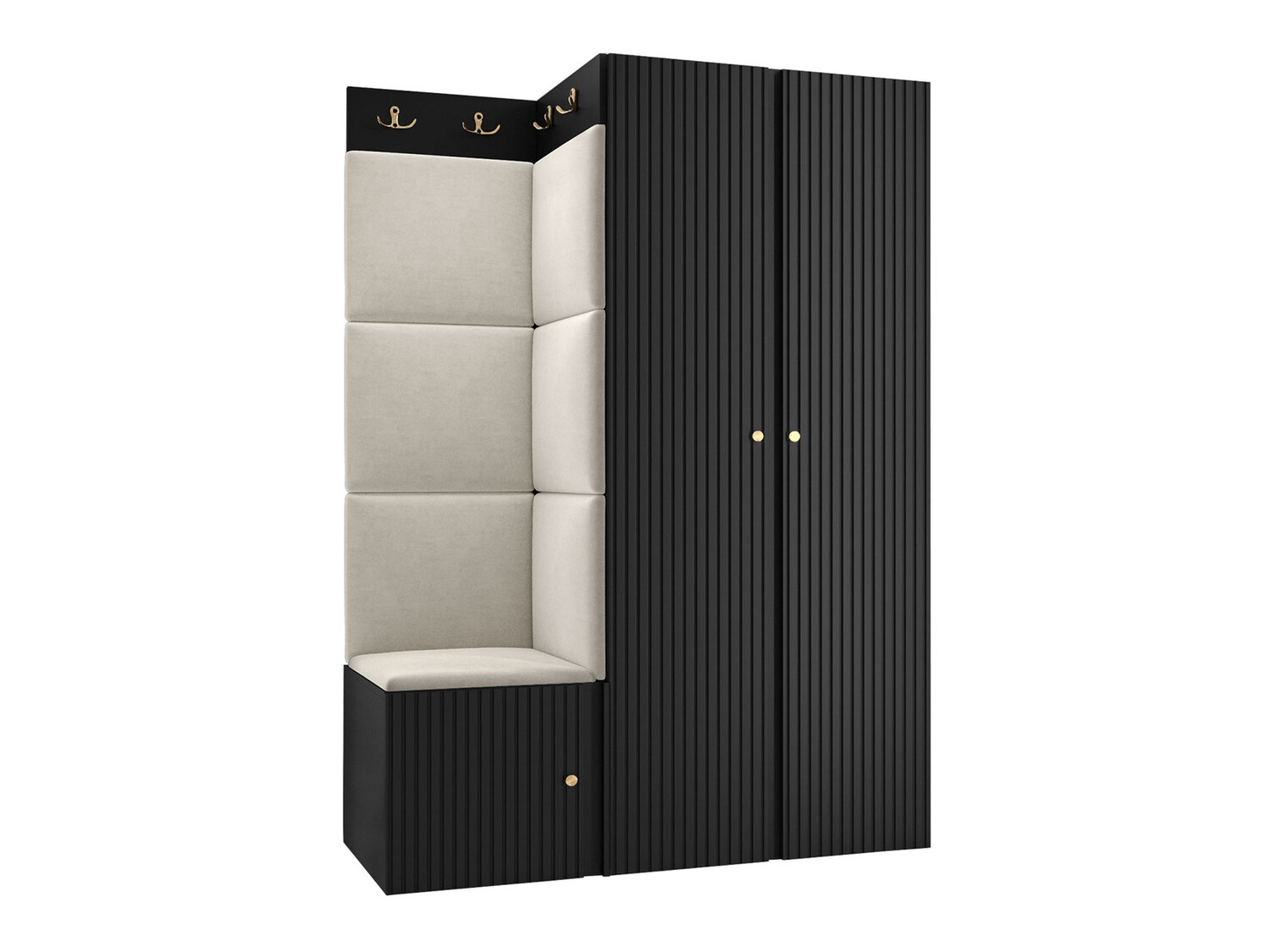 Esikukomplekt Hartford 387 (Must)