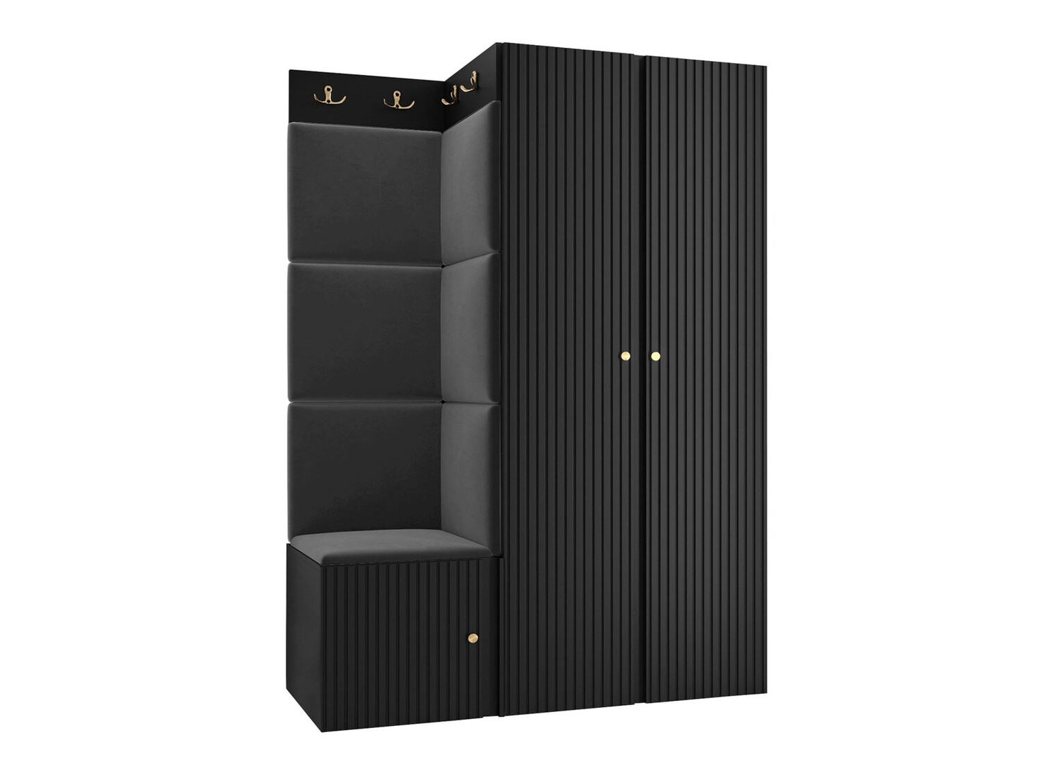 Esikukomplekt Hartford 387 (Must)