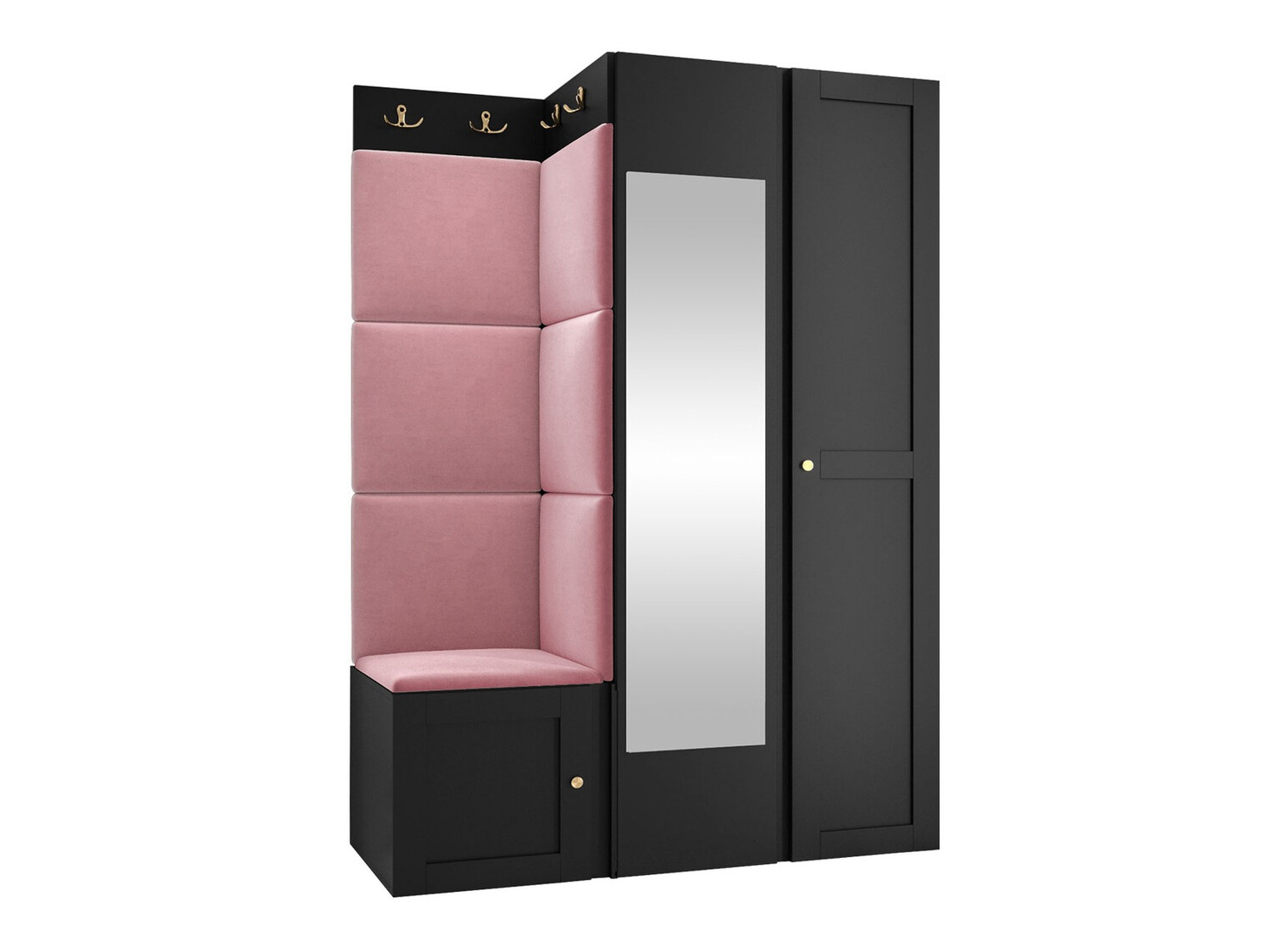 Esikukomplekt Hartford 380 (Must)