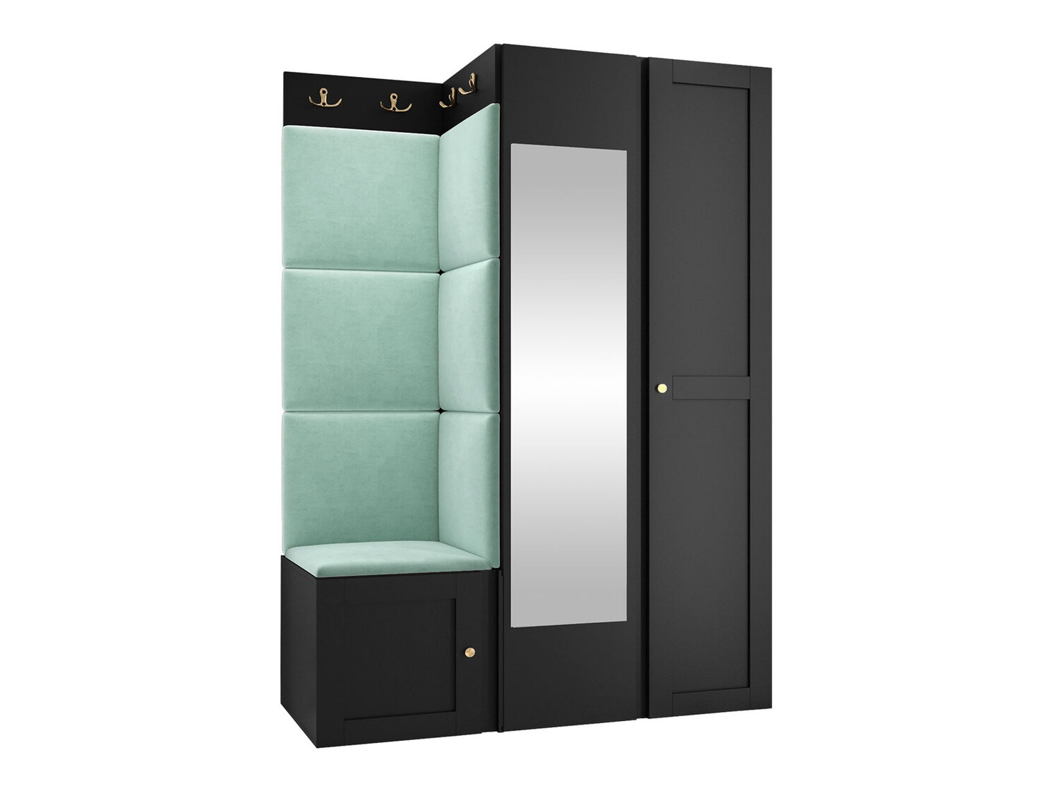 Esikukomplekt Hartford 380 (Must)