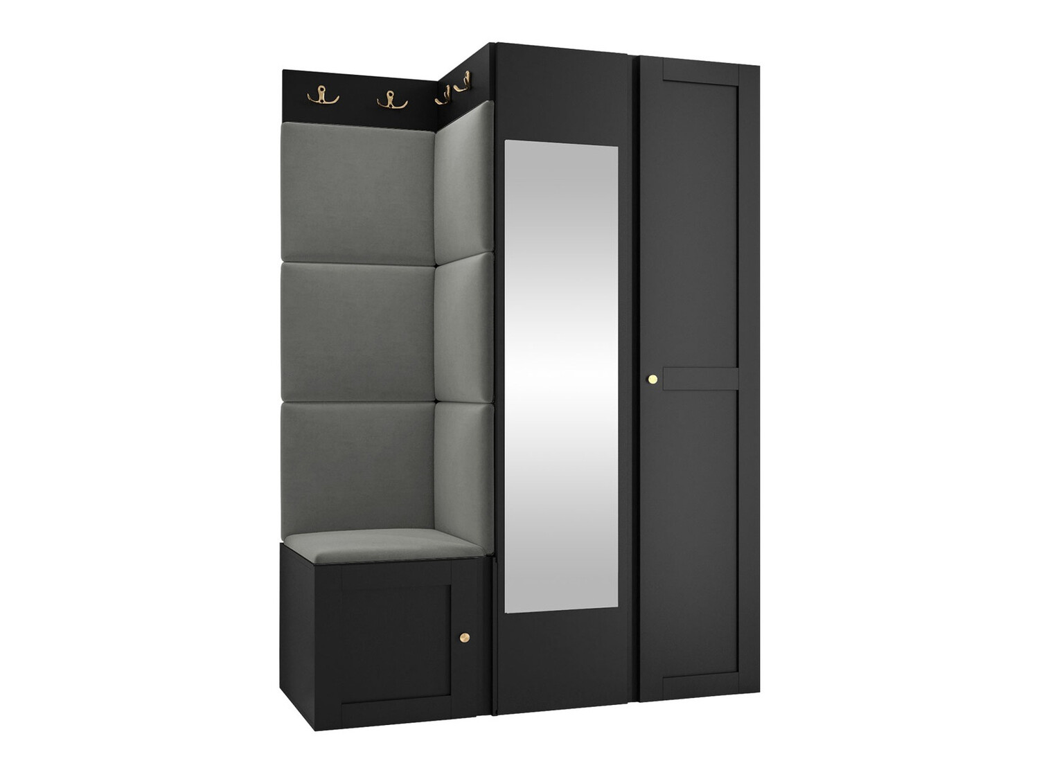 Esikukomplekt Hartford 380 (Must)