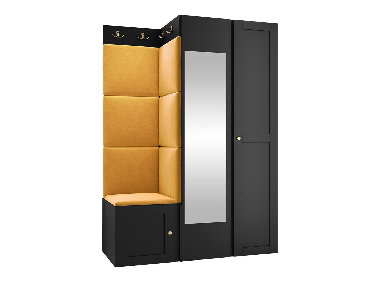 Esikukomplekt Hartford 380 (Must)