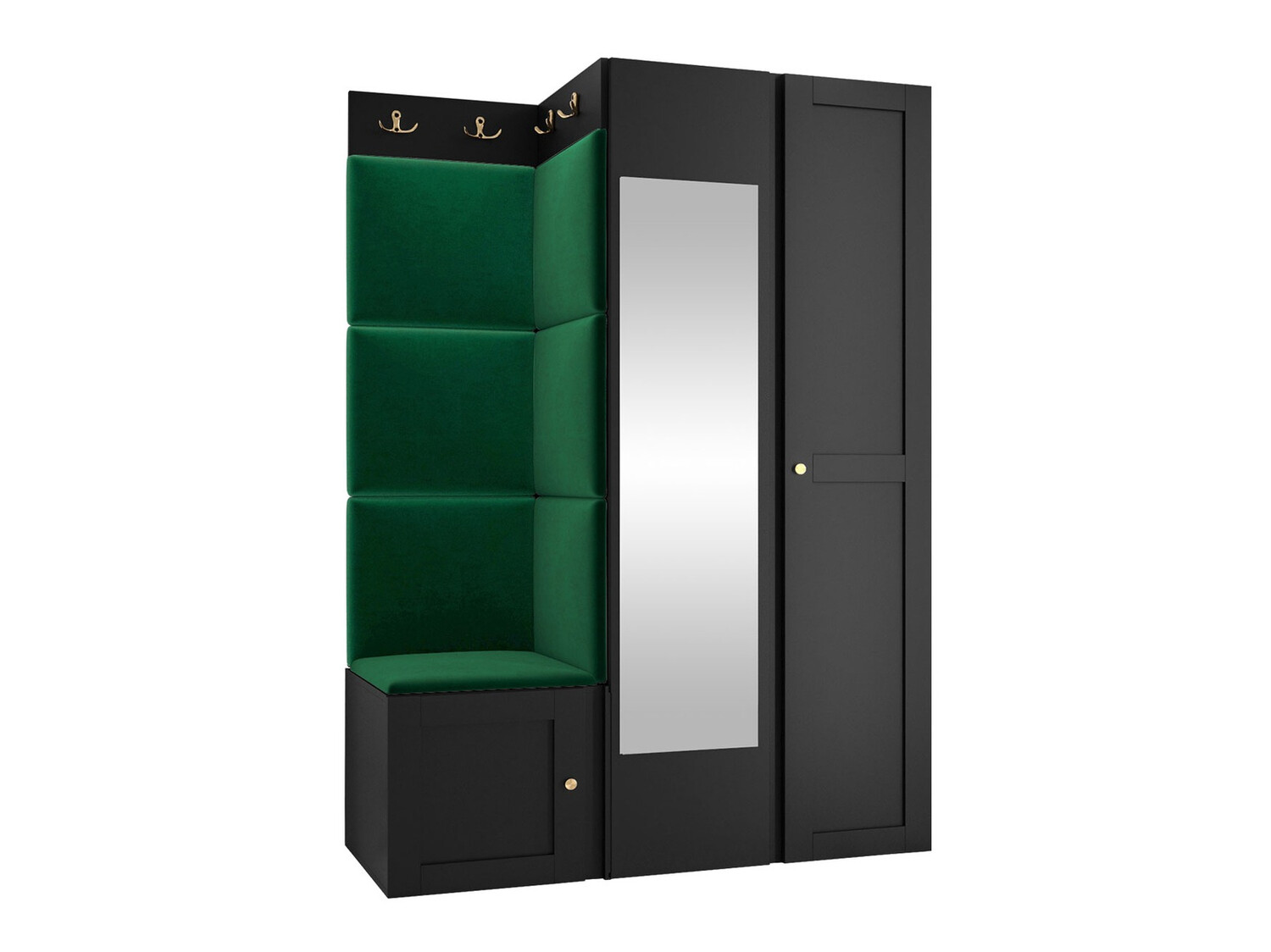 Esikukomplekt Hartford 380 (Must)