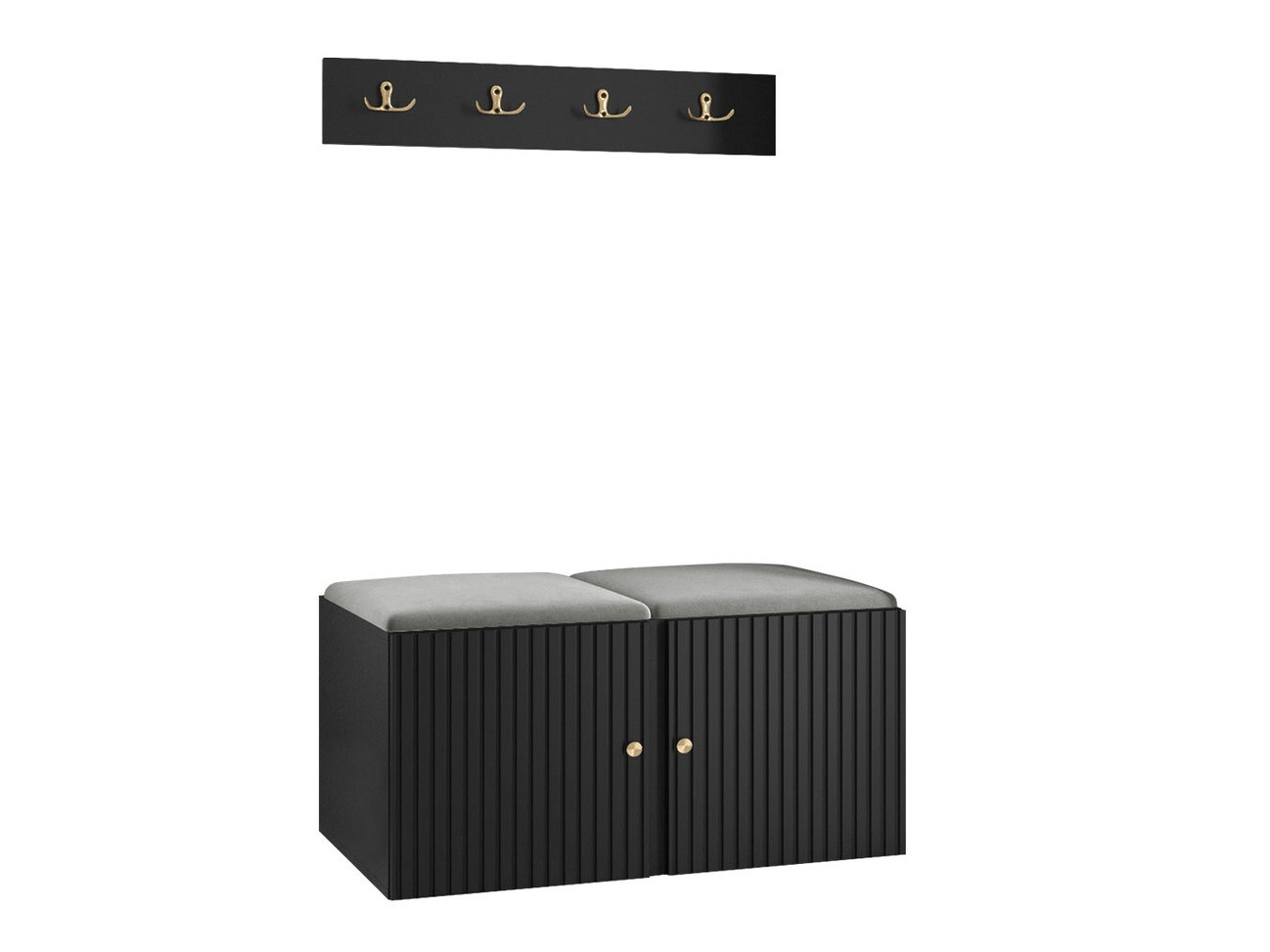 Esikukomplekt Hartford 384 (Must)