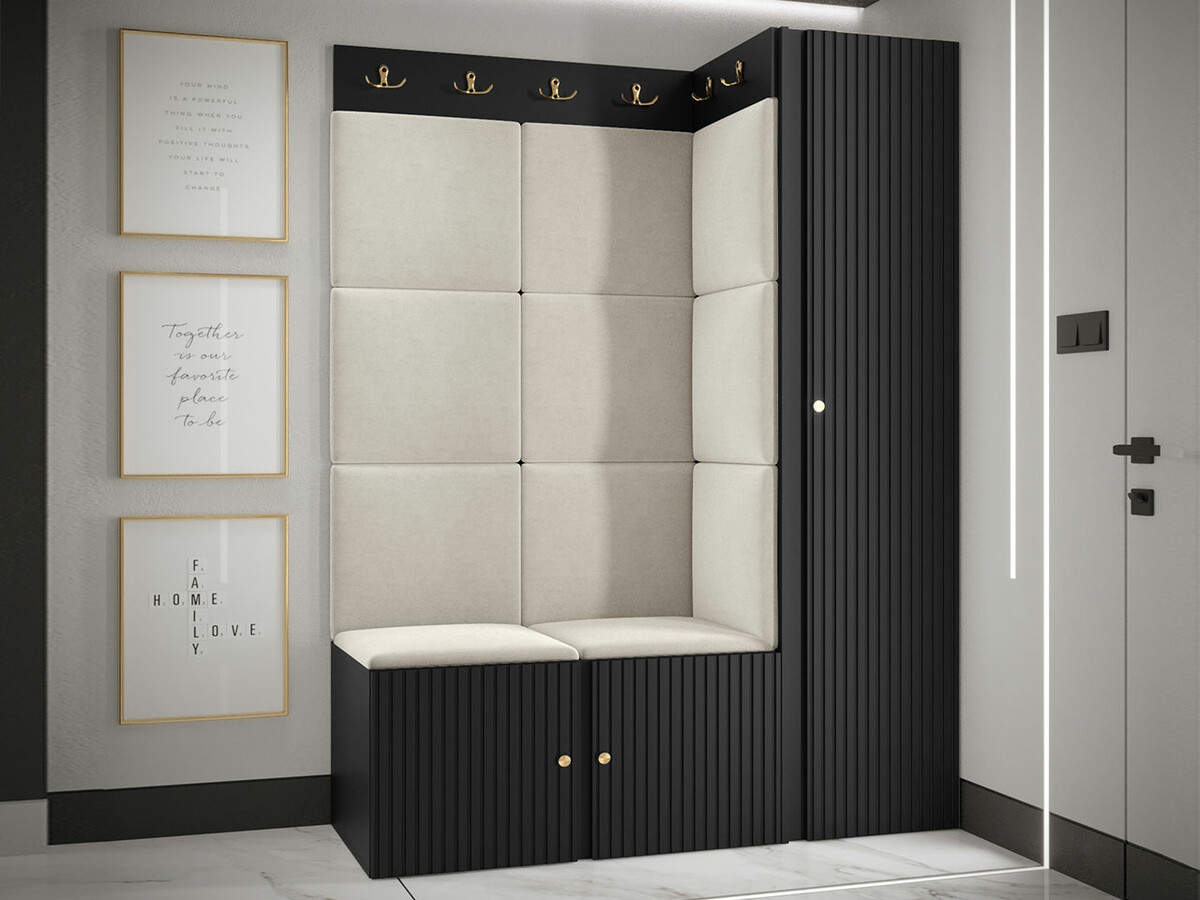 Esikukomplekt Hartford 385 (Must)