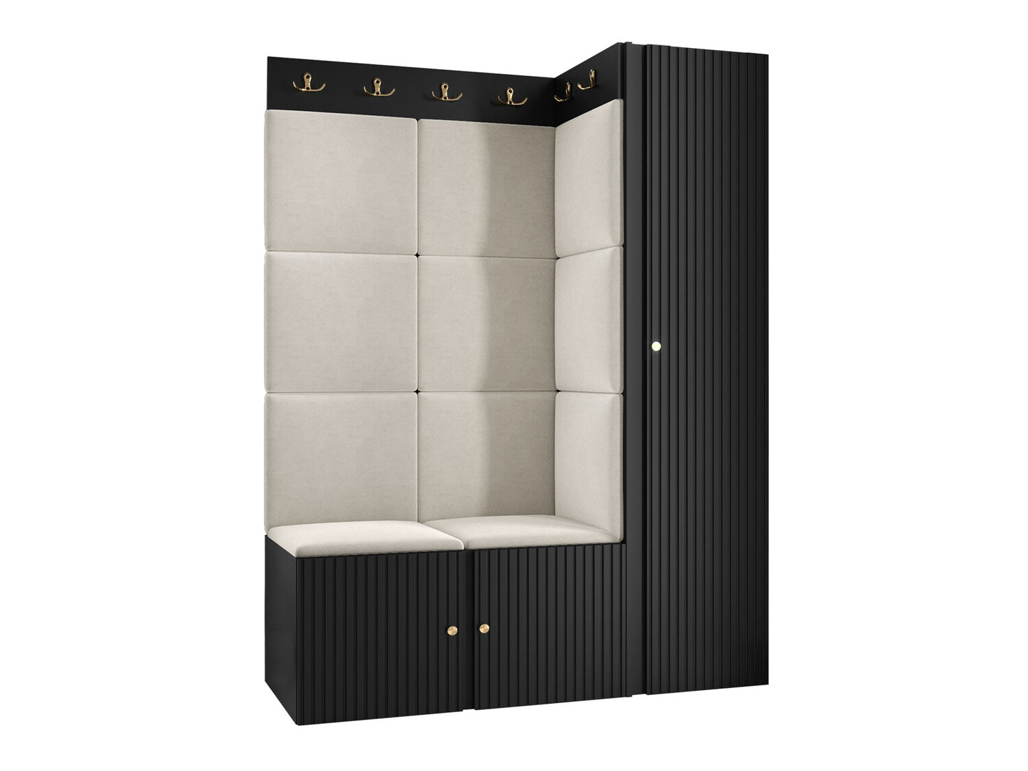 Esikukomplekt Hartford 385 (Must)