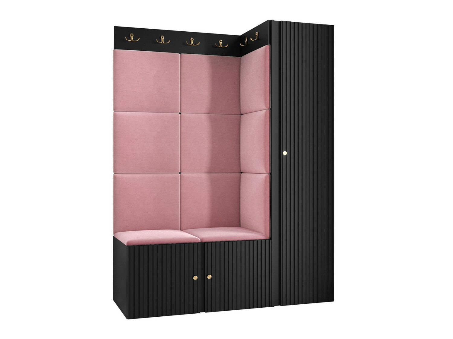 Esikukomplekt Hartford 385 (Must)