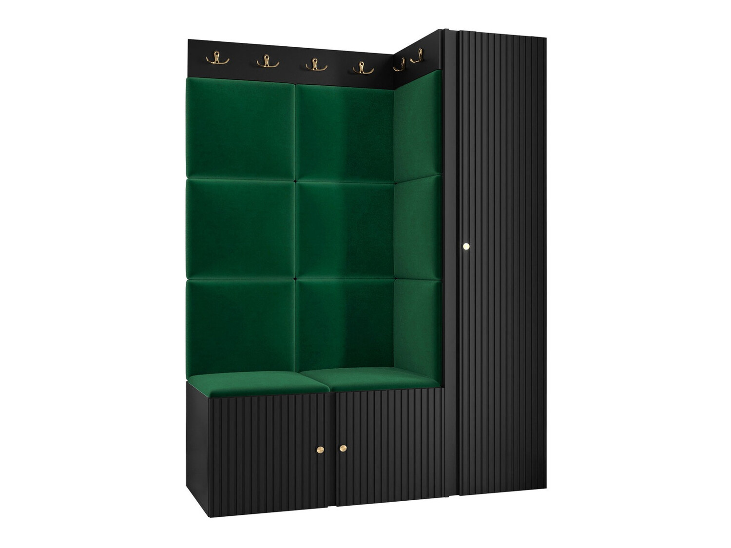 Esikukomplekt Hartford 385 (Must)