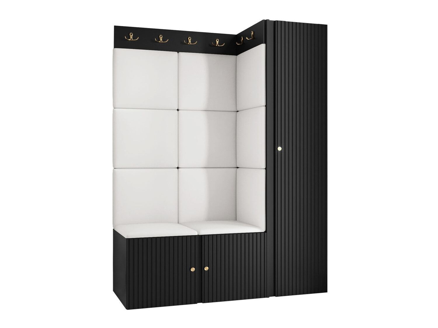 Esikukomplekt Hartford 385 (Must)