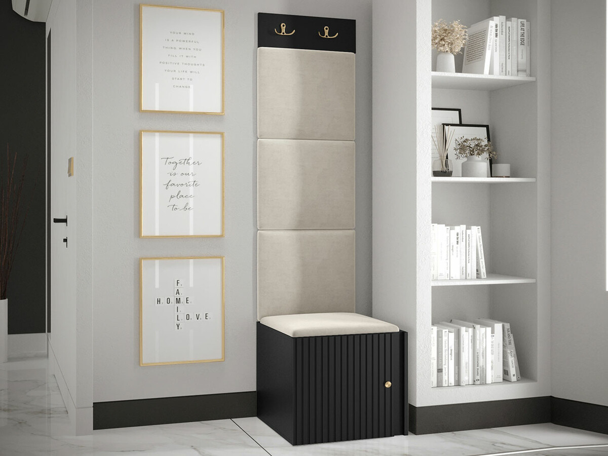 Esikukomplekt Hartford 386 (Must)