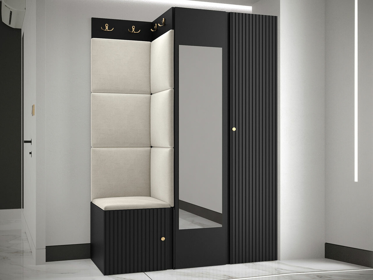 Esikukomplekt Hartford 388 (Must)