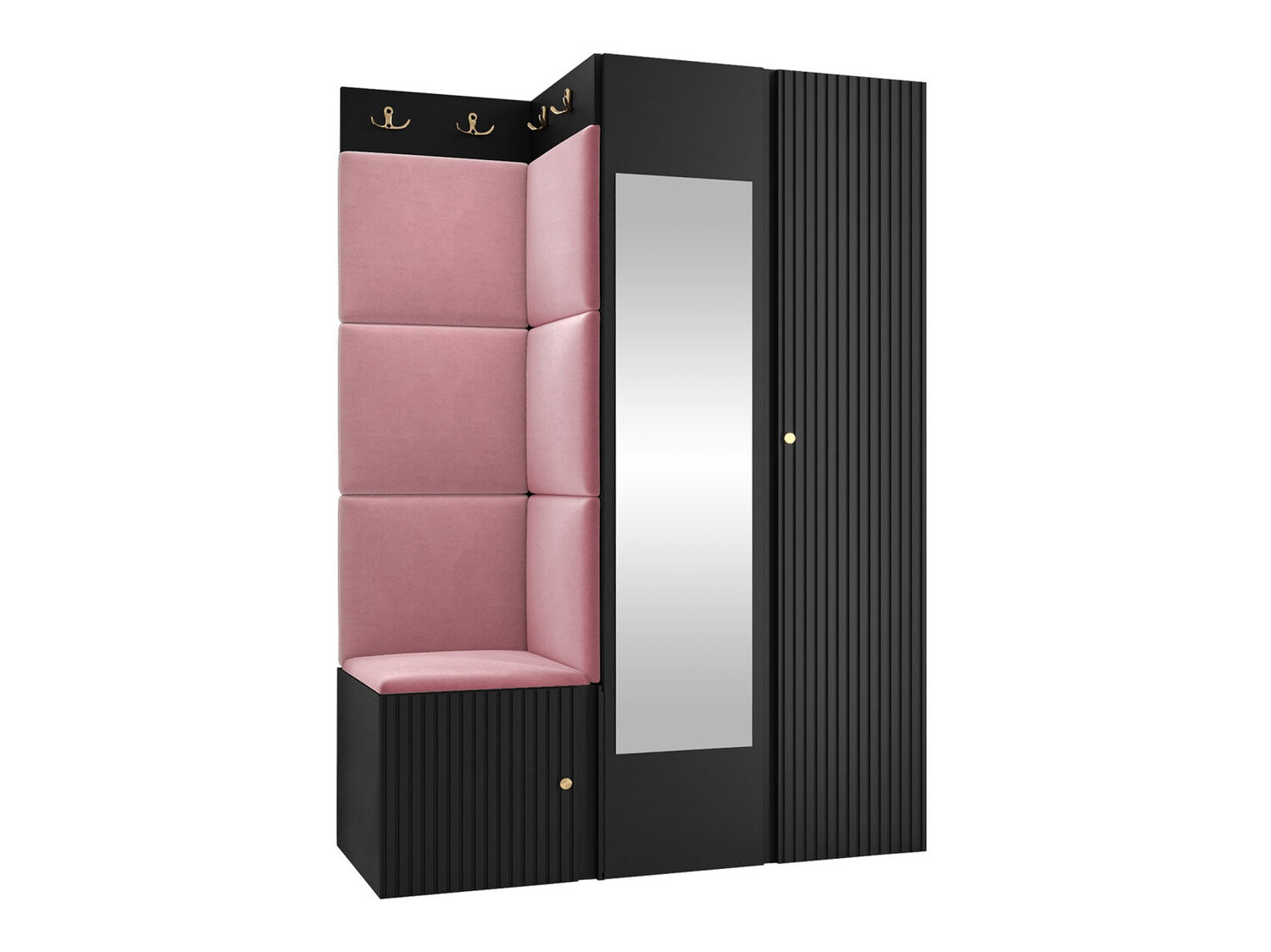 Esikukomplekt Hartford 388 (Must)