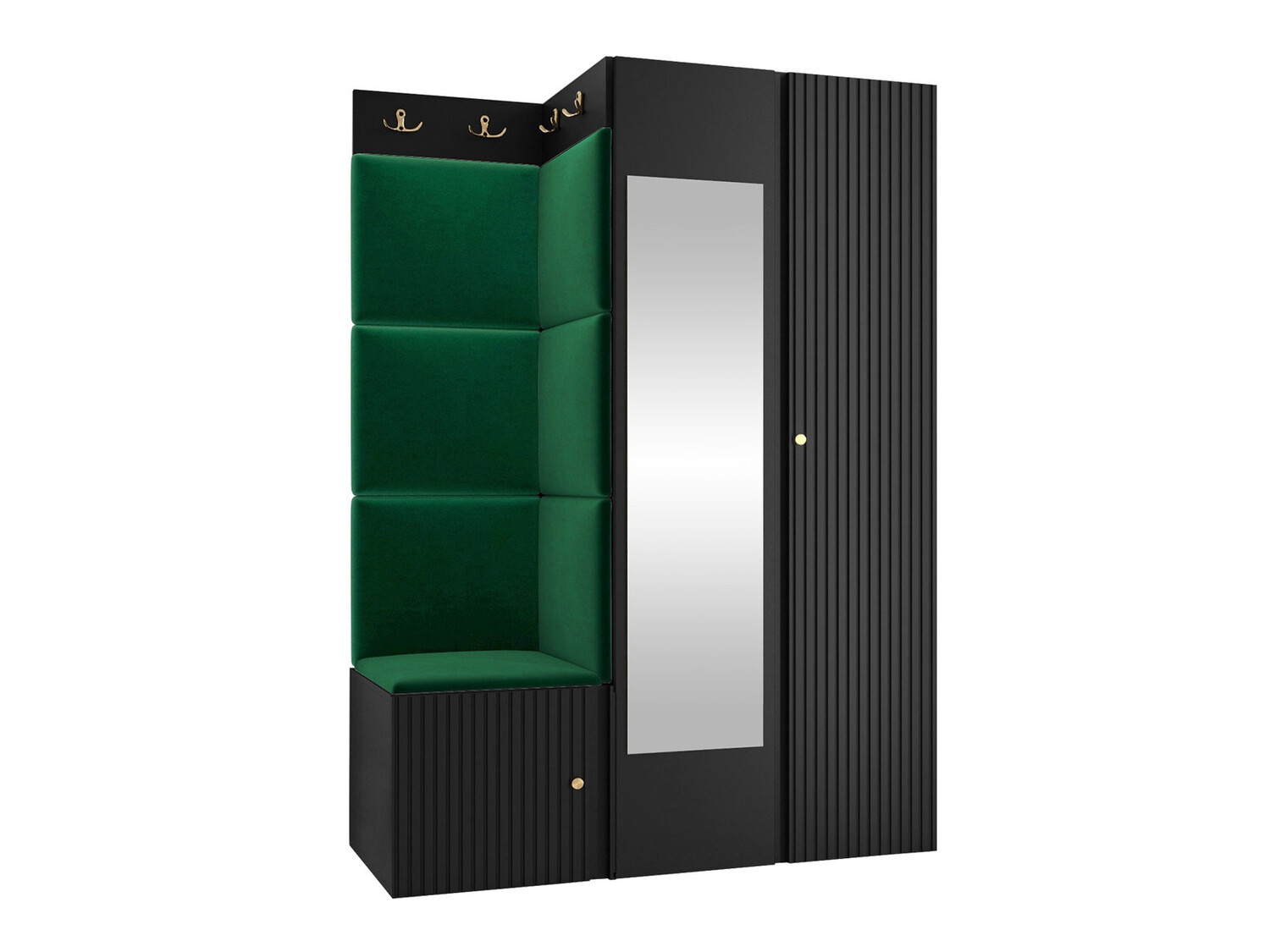 Esikukomplekt Hartford 388 (Must)