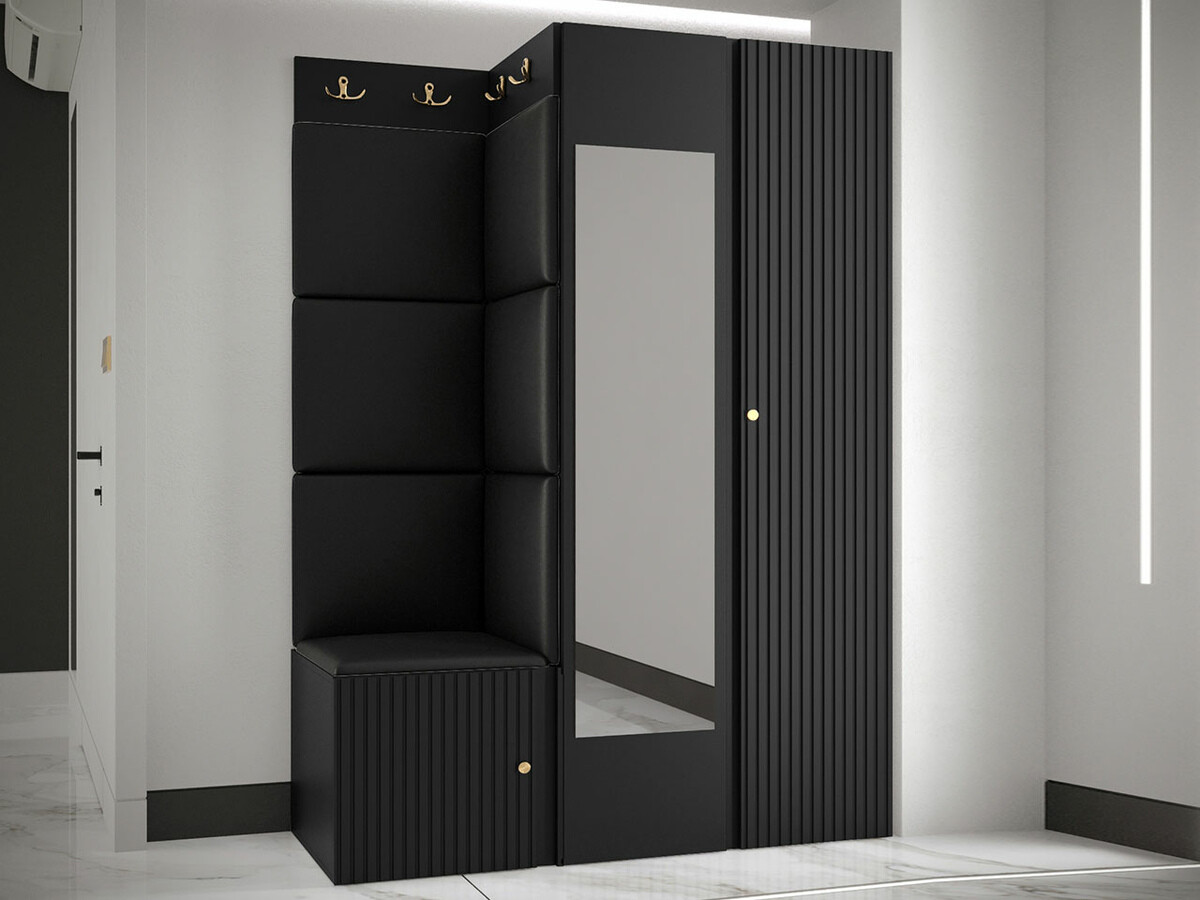 Esikukomplekt Hartford 388 (Must)