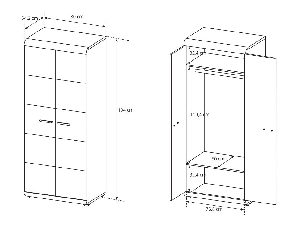 Riidekapp Evarleve 108