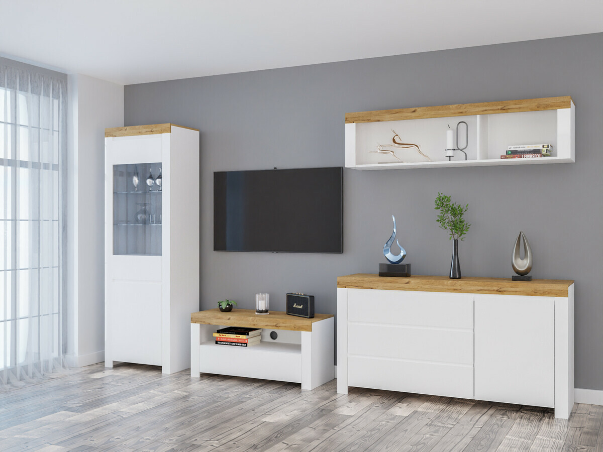 Elutoa komplekt Sonsoru 144 (Valge + Läikiv valge + Wotani tamm)