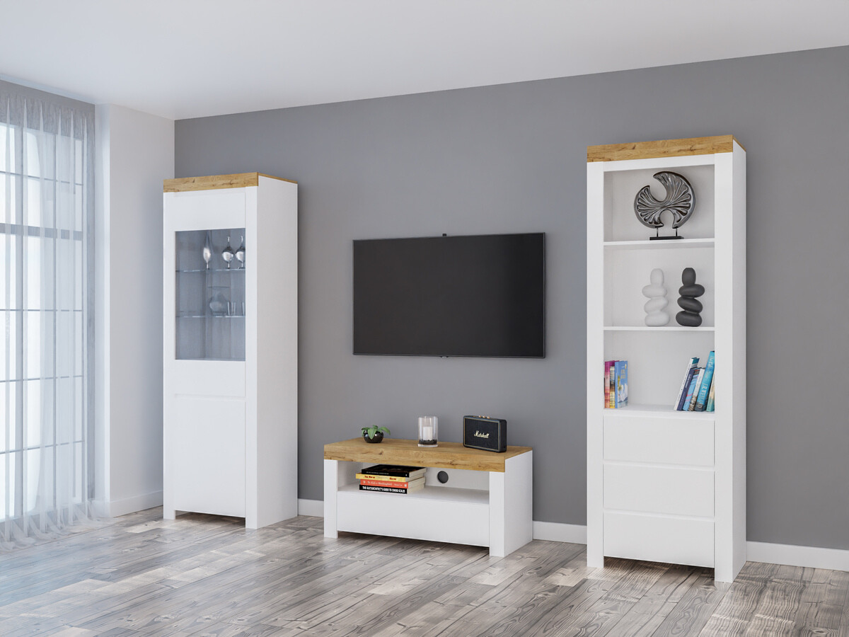 Elutoa komplekt Sonsoru 145 (Valge + Läikiv valge + Wotani tamm)