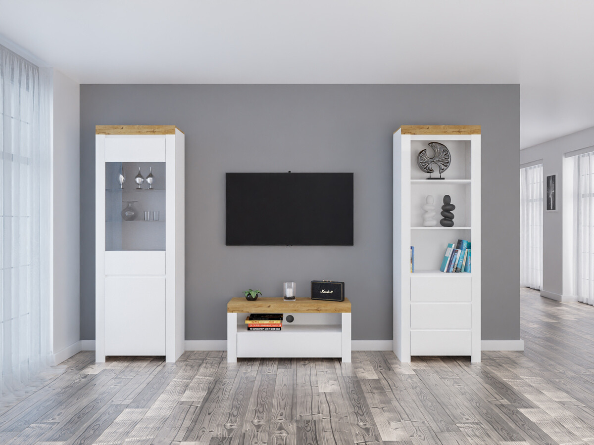 Elutoa komplekt Sonsoru 145 (Valge + Läikiv valge + Wotani tamm)