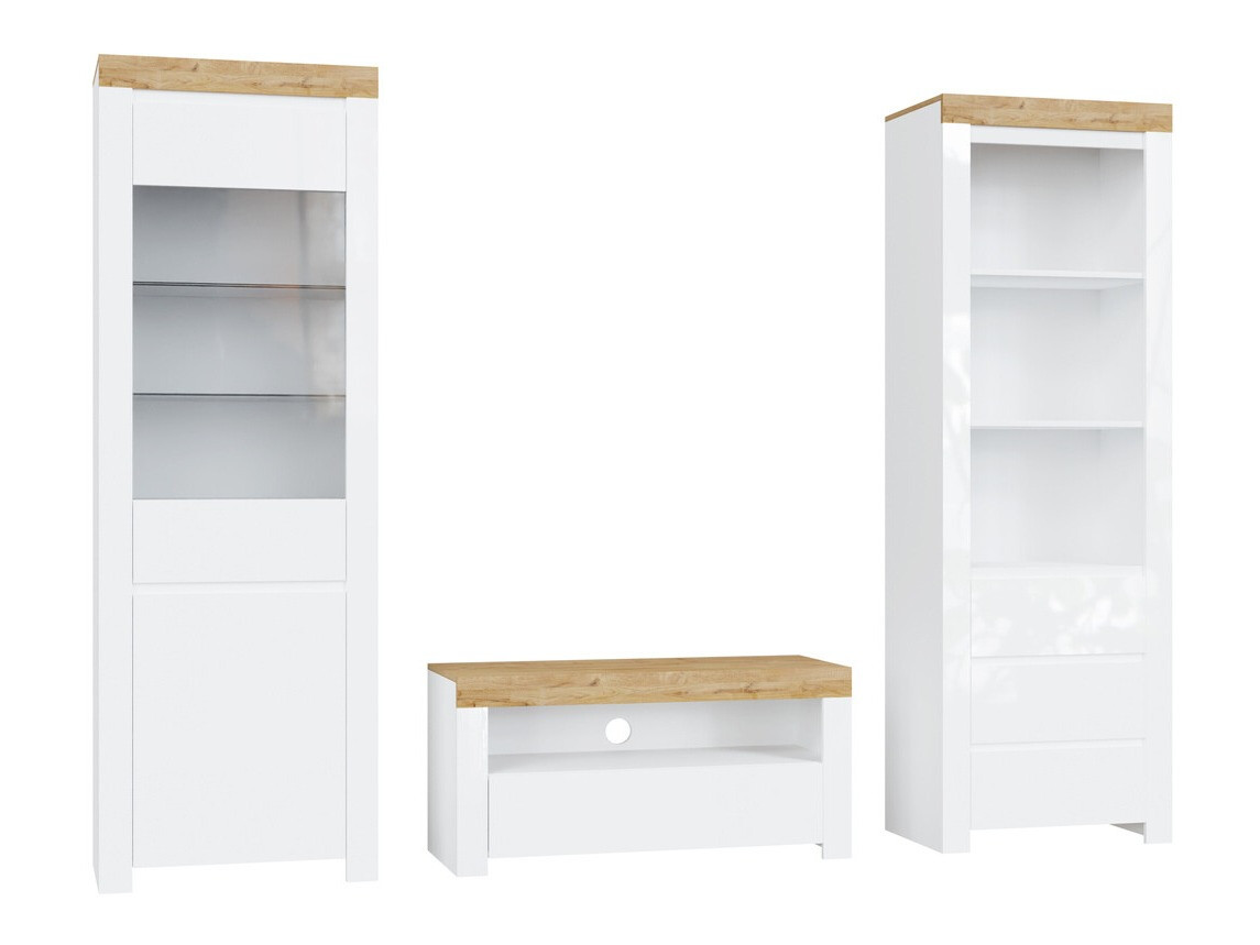 Elutoa komplekt Sonsoru 145 (Valge + Läikiv valge + Wotani tamm)