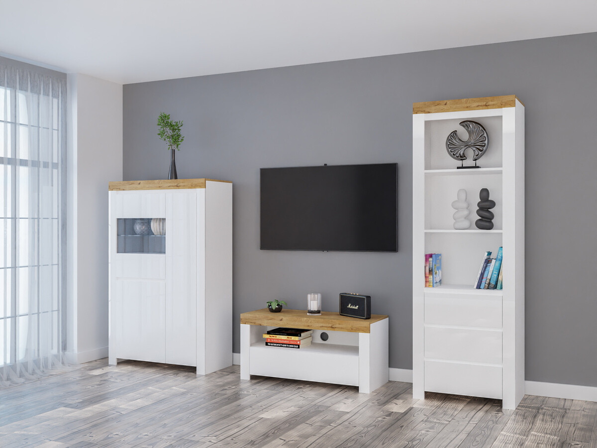 Elutoa komplekt Sonsoru 146 (Valge + Läikiv valge + Wotani tamm)