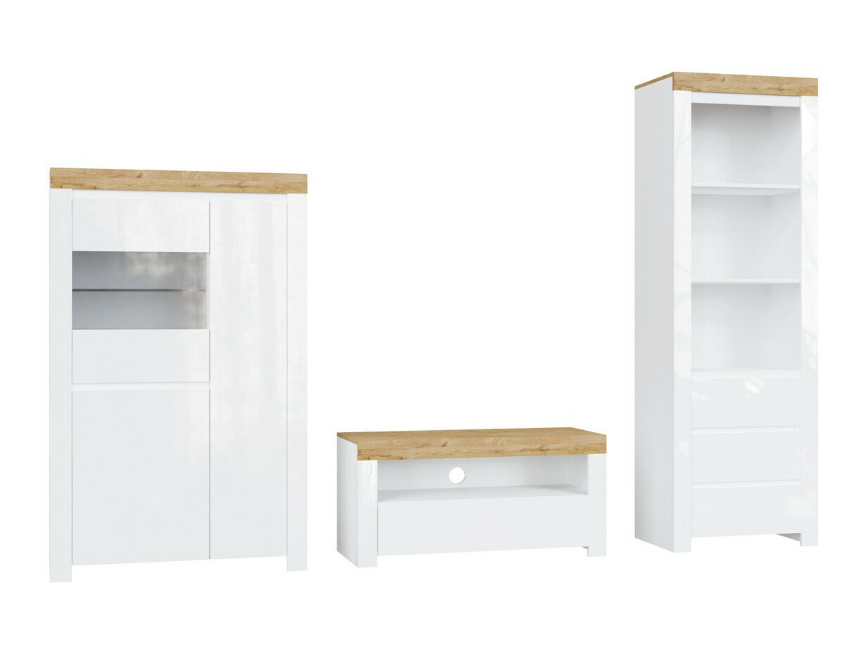 Elutoa komplekt Sonsoru 146 (Valge + Läikiv valge + Wotani tamm)