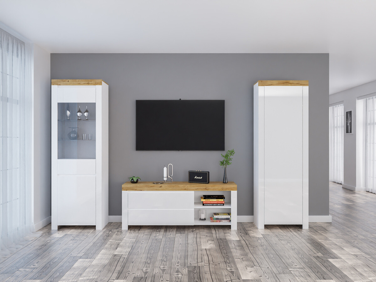 Elutoa komplekt Sonsoru 148 (Valge + Läikiv valge + Wotani tamm)