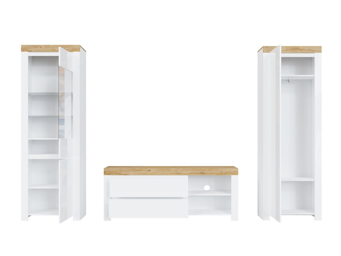 Elutoa komplekt Sonsoru 148 (Valge + Läikiv valge + Wotani tamm)