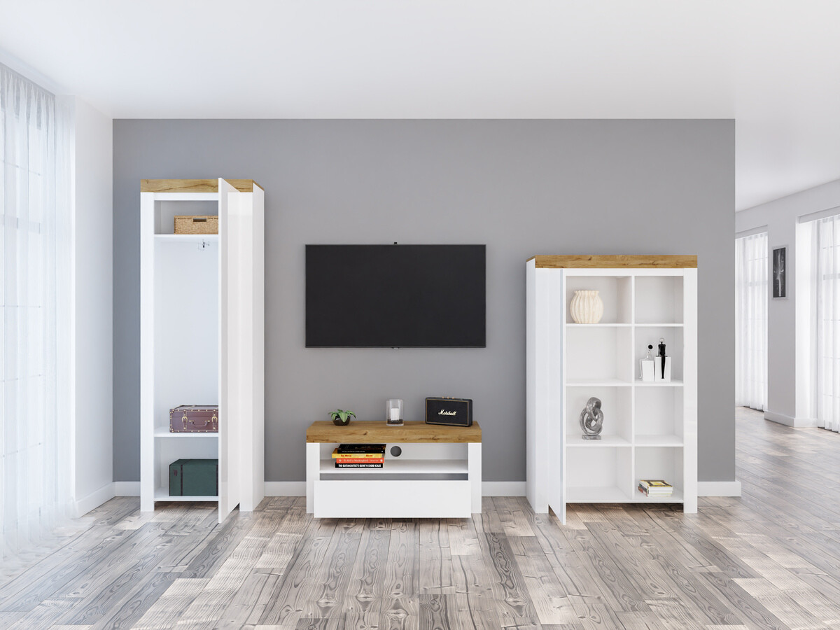 Elutoa komplekt Sonsoru 147 (Valge + Läikiv valge + Wotani tamm)