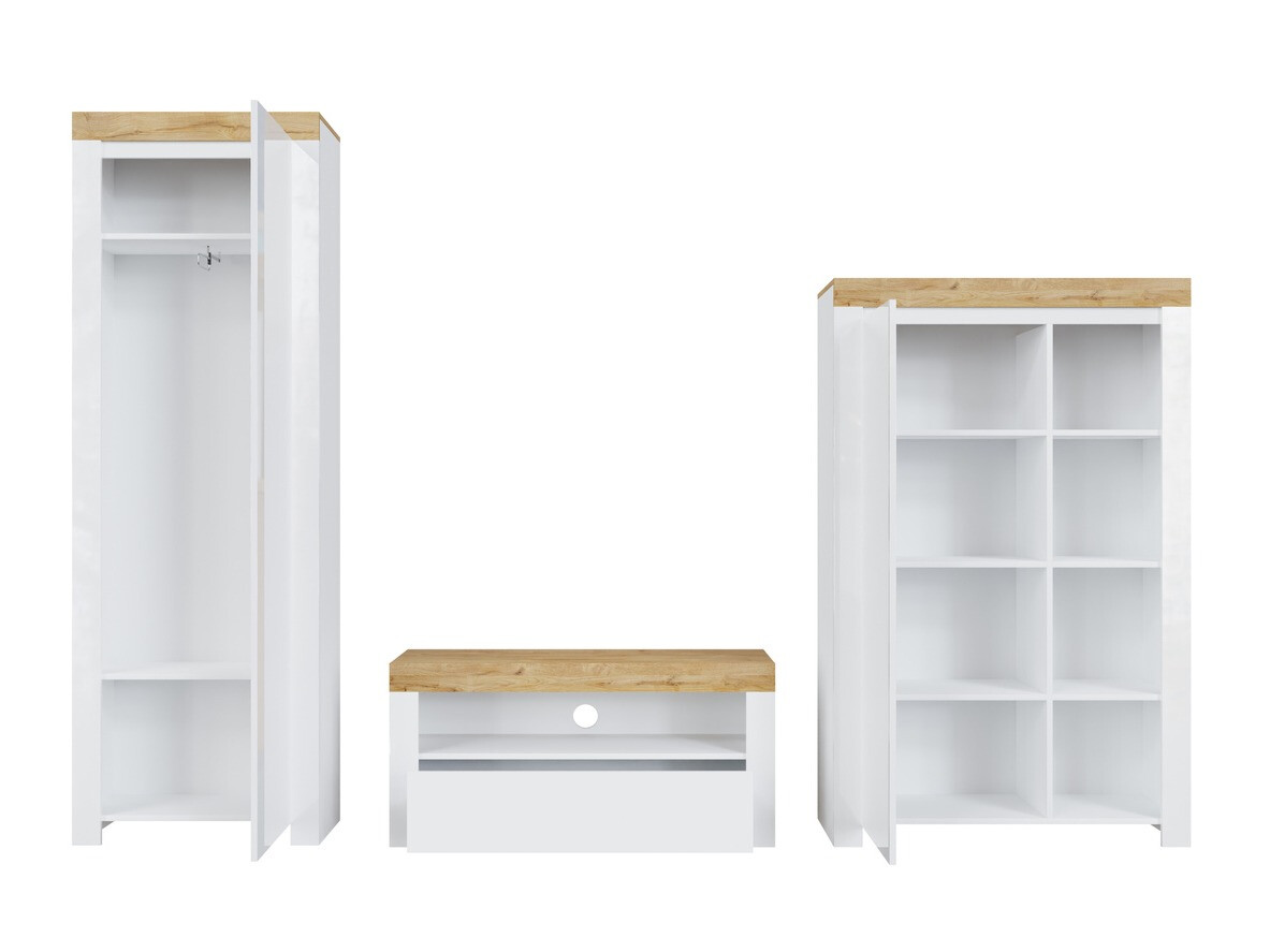 Elutoa komplekt Sonsoru 147 (Valge + Läikiv valge + Wotani tamm)