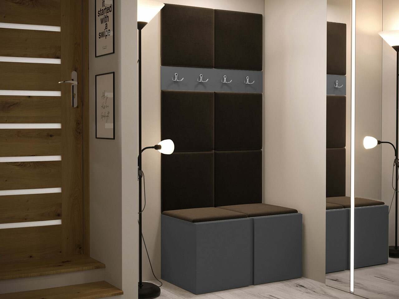 Esikukomplekt Hartford 267 (Grafiit)