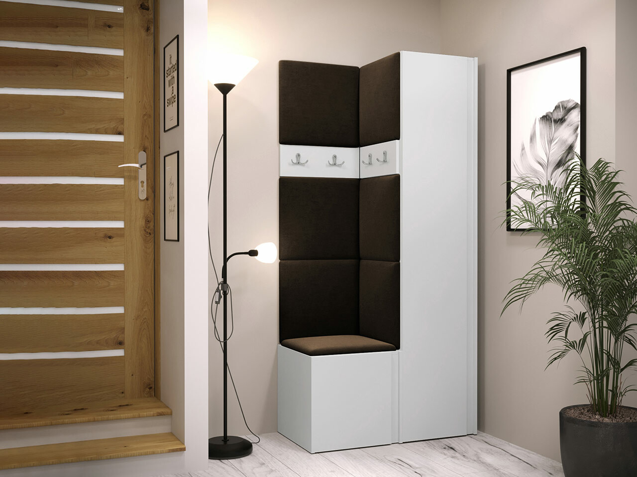 Esikukomplekt Hartford 348 (Valge)