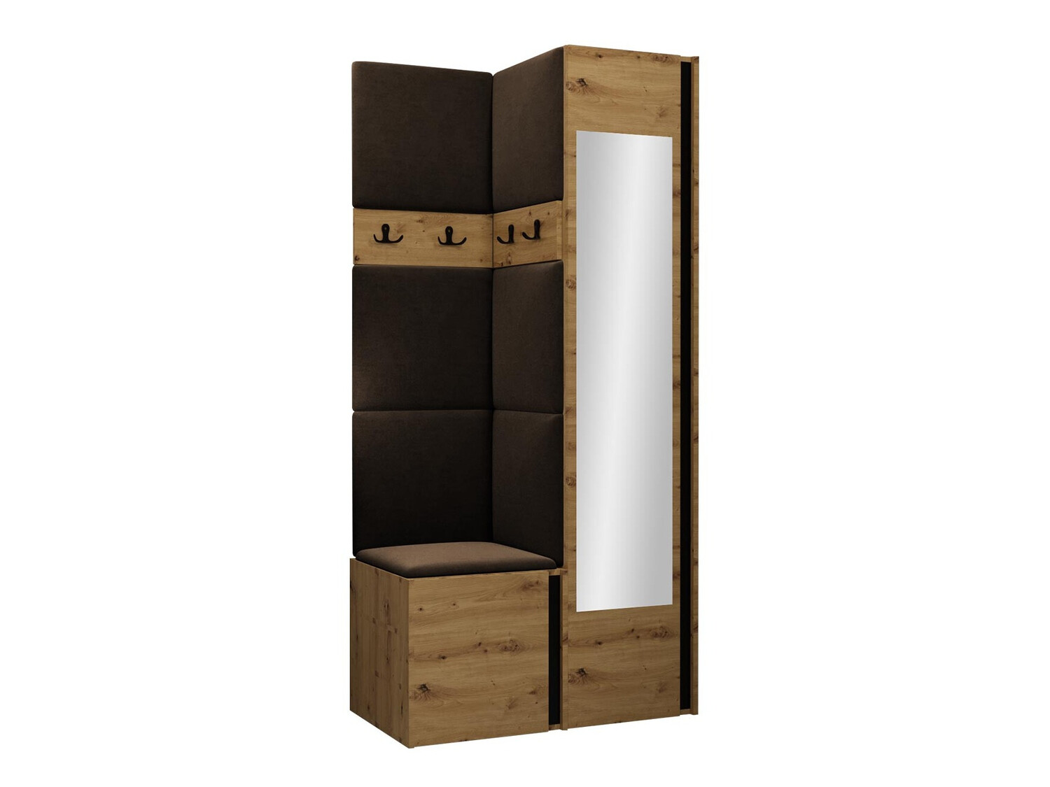 Esikukomplekt Hartford 354 (Artisan tamm + Must)