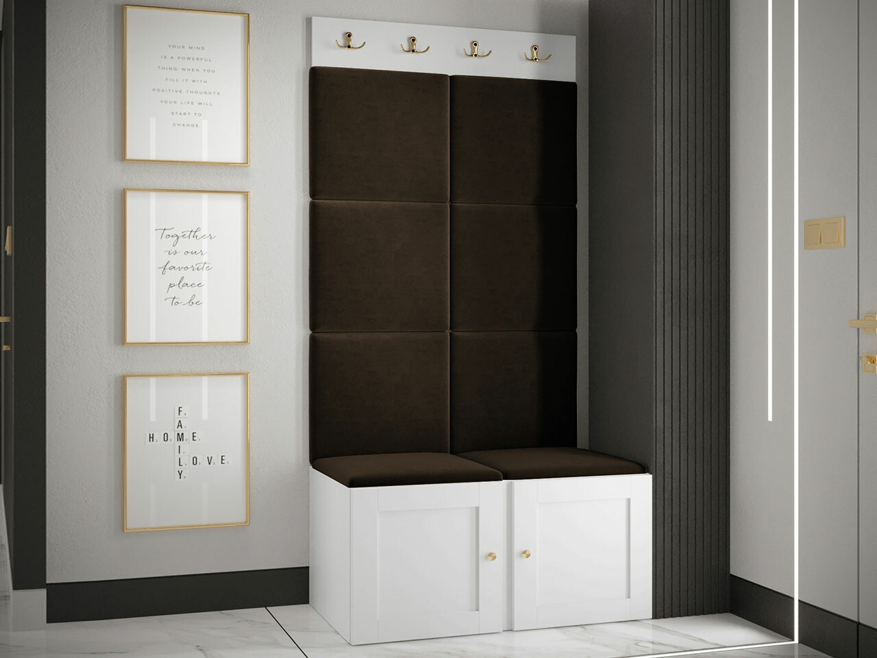 Esikukomplekt Hartford 375 (Valge)