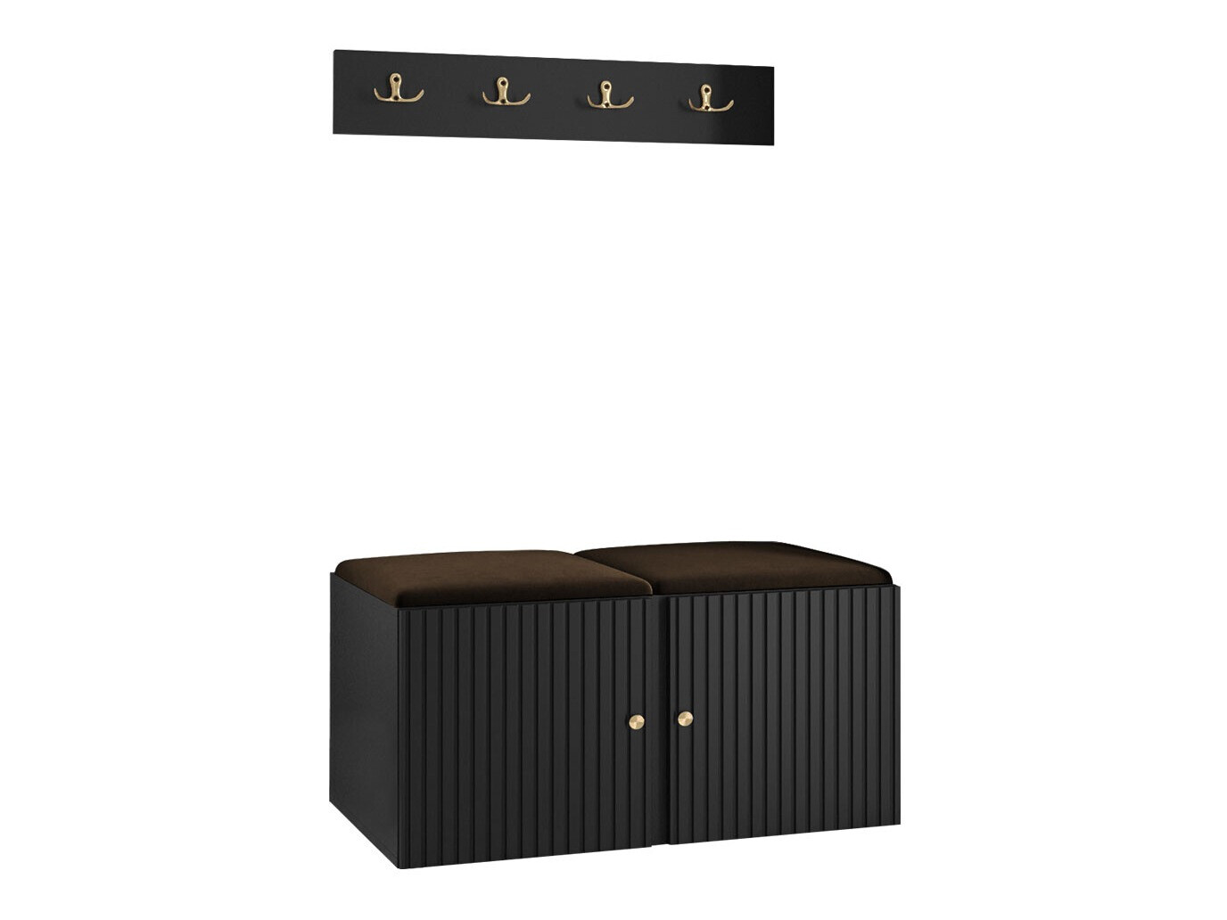 Esikukomplekt Hartford 384 (Must)