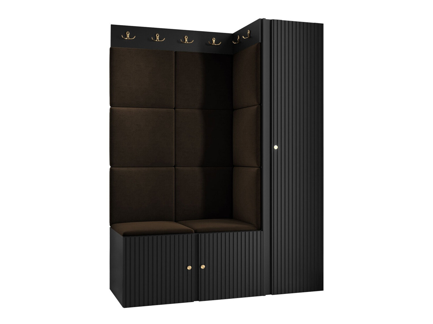 Esikukomplekt Hartford 385 (Must)