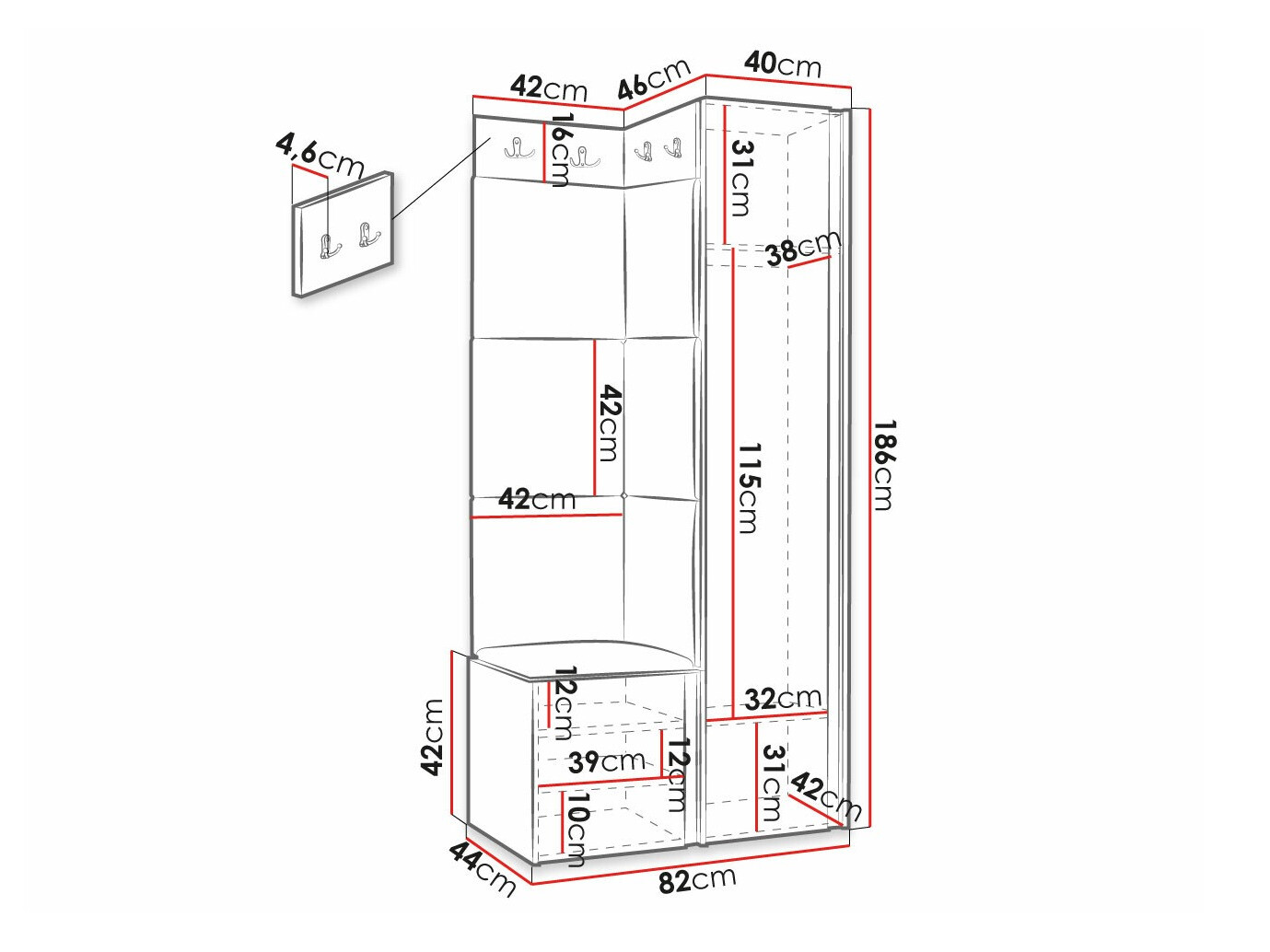 Esikukomplekt Hartford 391 (Manila 04)