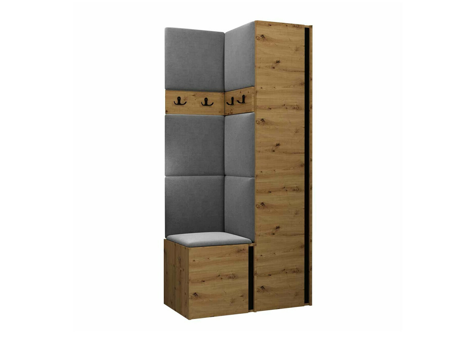 Esikukomplekt Hartford 348 (Artisan tamm + Must)