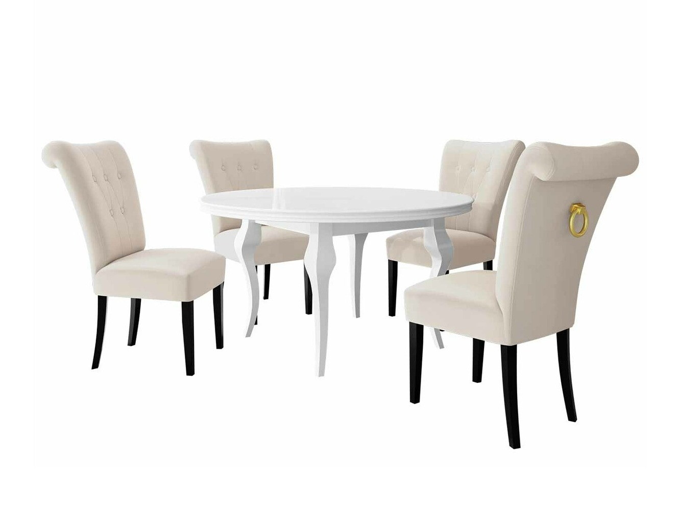 Söögitoakomplekt Racine 143 (Kuldne)
