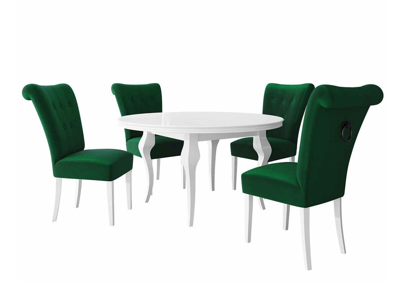 Söögitoakomplekt Racine 143 (Valge + Magic Velvet 2225)