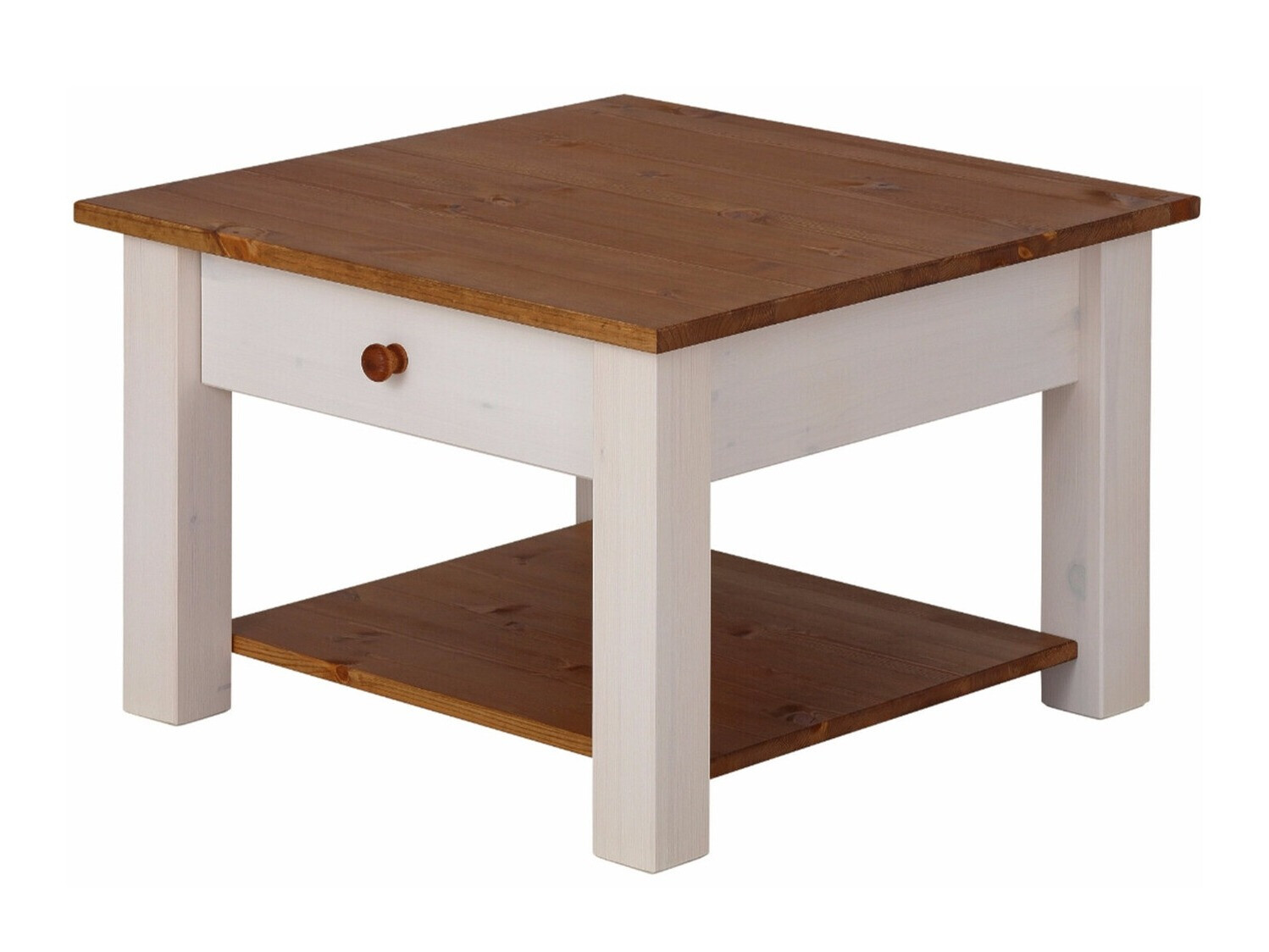 Diivanilaud Denton 753 (Valge + Mee tamm)