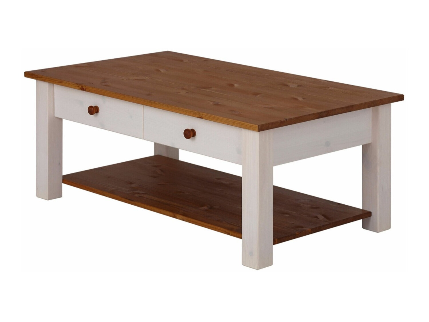 Diivanilaud Denton 754 (Valge + Mee tamm)