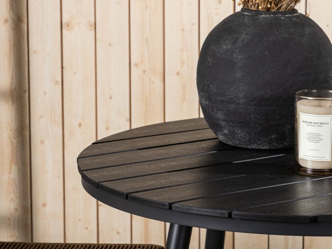 Laua ja toolide komplekt Dallas 3782 (Helepruun + Must)