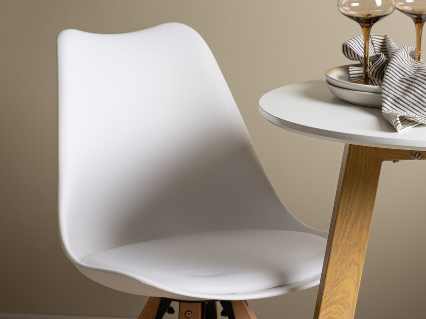 Söögitoakomplekt Dallas 3781 (Valge + Helepruun)