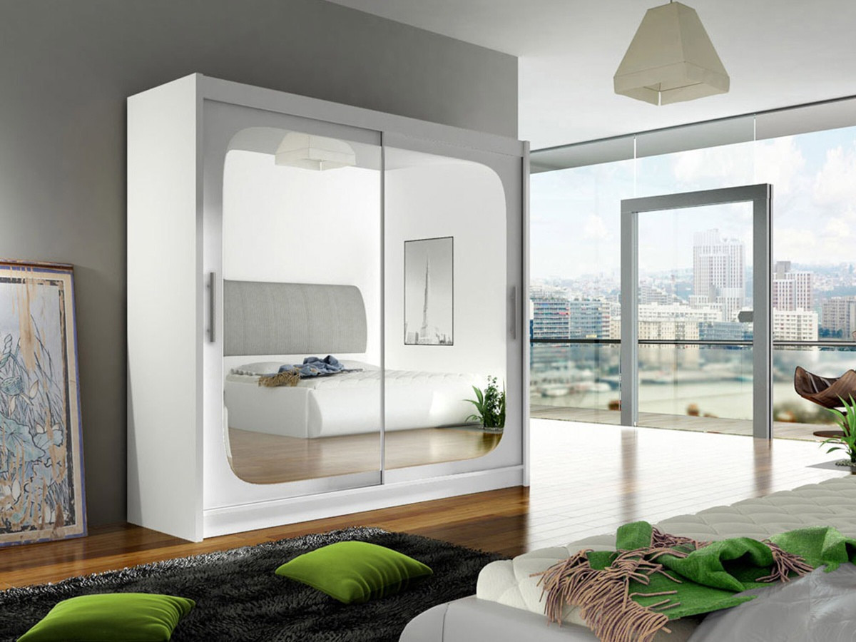 Riidekapp Closico Pallor VIII (Valge)