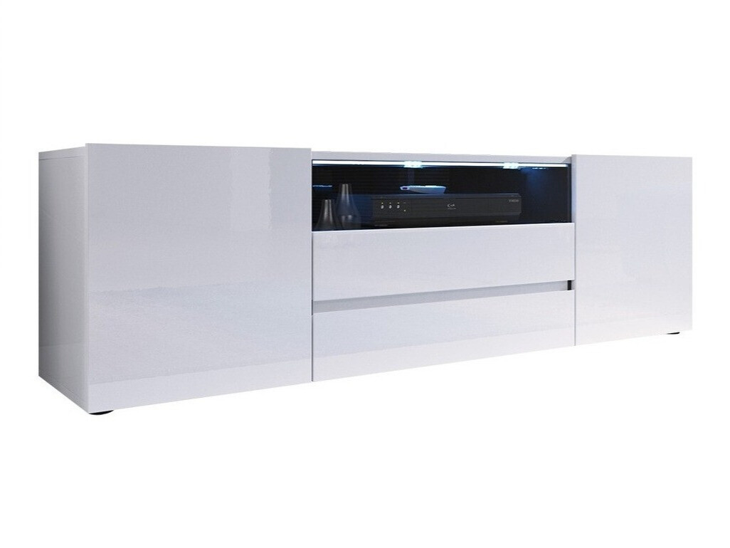 TV-alus Ager (Valge + Läikiv valge)