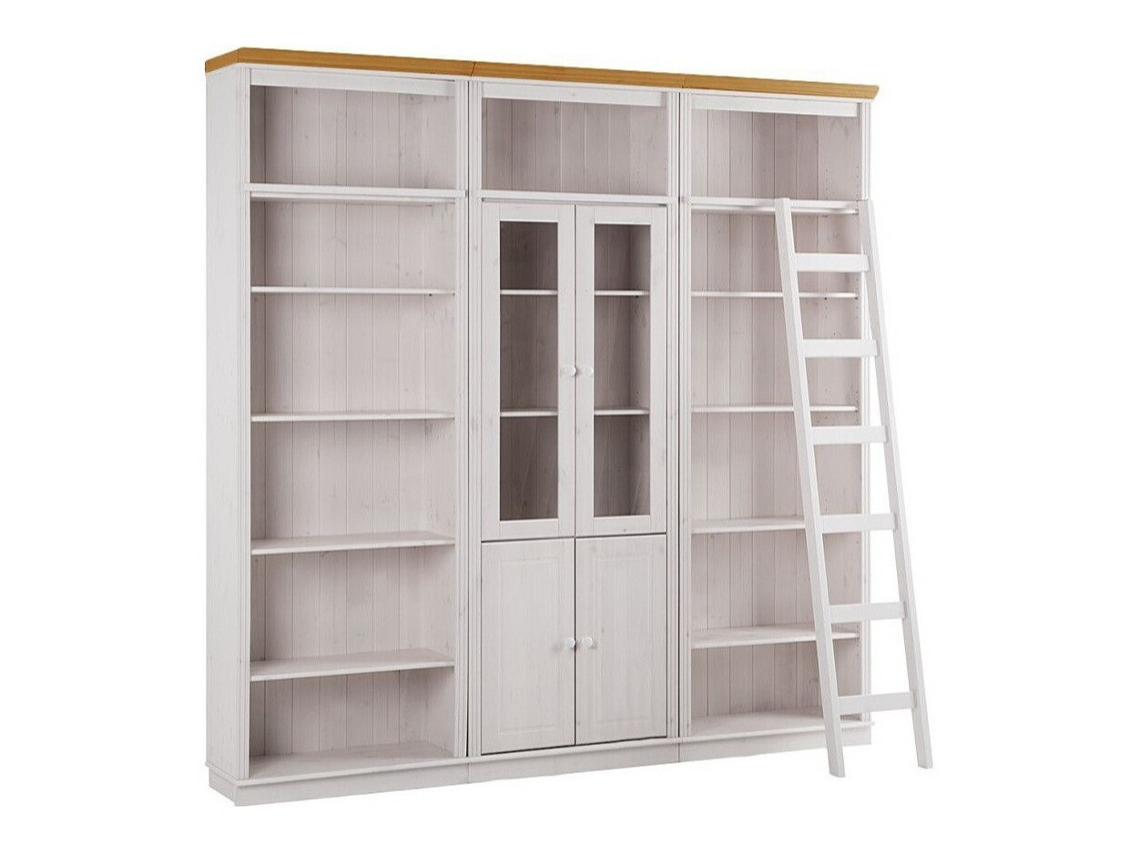 Riiulikomplekt Saltoro 126 (Valge + Mee tamm)