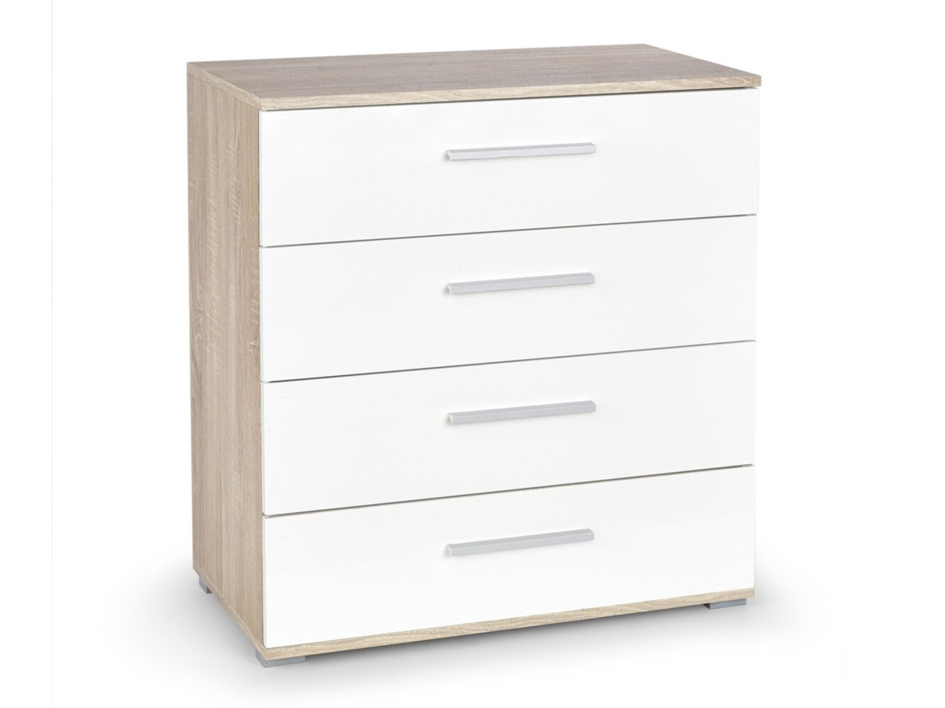 Kummut Cirveso 102 (Sonoma tamm + Läikiv valge)