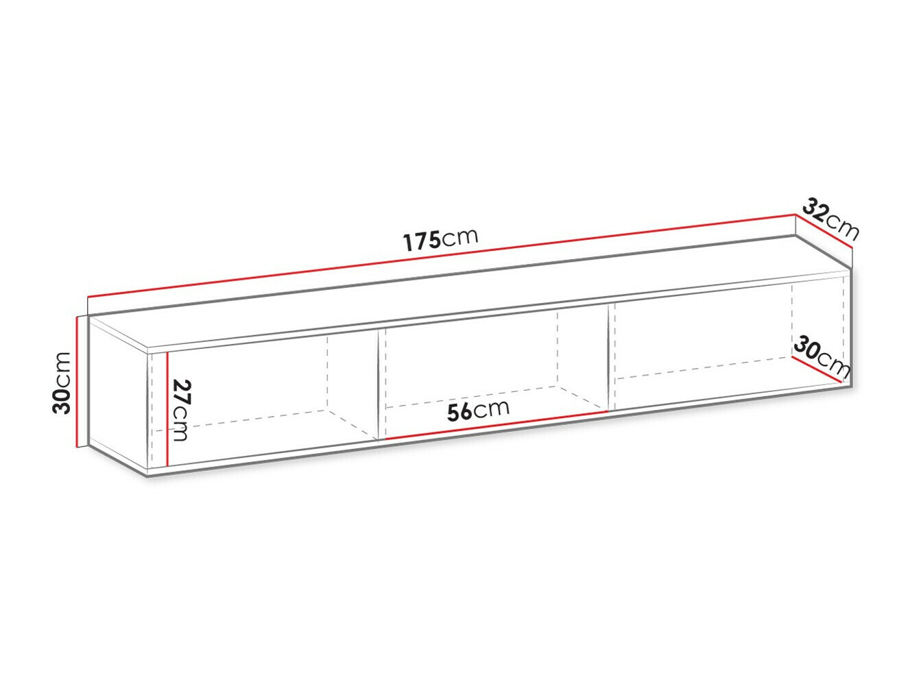 TV-alus Felduno 101 (Valge + Kuldne)