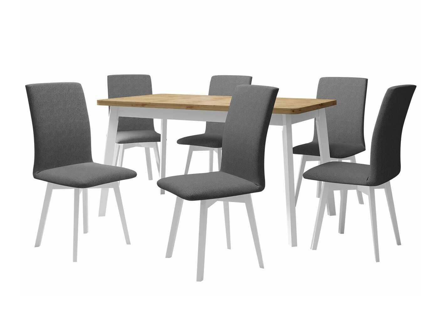 Söögitoakomplekt Victorville 291 (Artisan tamm + Valge)